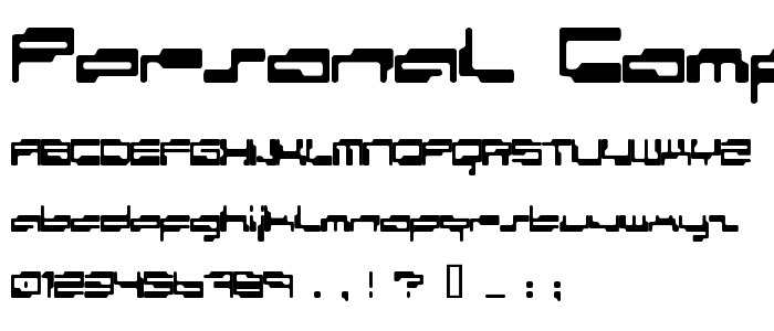 personal computer font